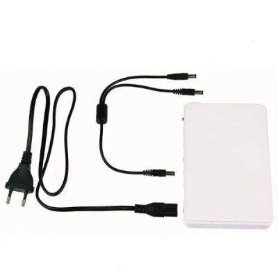 Безперебійник для роутера 5v, 9v, 12 вольт mini ups 10400 mAh Jiaeng m-304 Білий