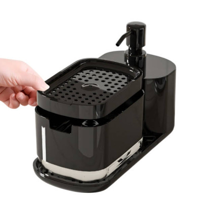Дозатор для миючого та рідкого мила Dish Soap Dispenser Чорний