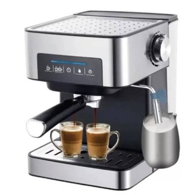 Кавоварка 1,6л 850Вт Domotec MS 136 Чорна із сірим