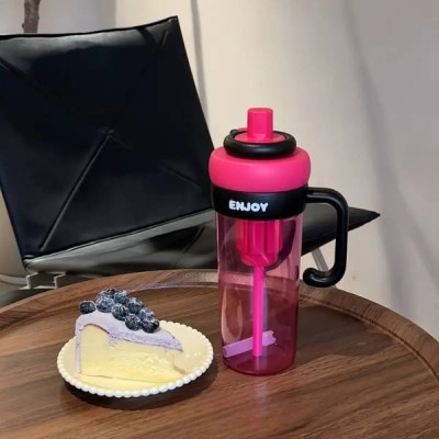 Пляшка з ручкою для води 920мл Water cup AND LY-980 Рожева