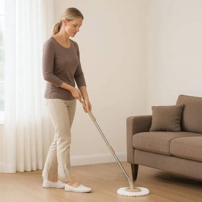 Комплект для прибирання відро зі шваброю SPEED 8 clean expert Mop set AND LY-911 Бежевий