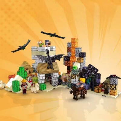 Конструктор магнітний кубічний 69 деталей Minecraft Magnetism World