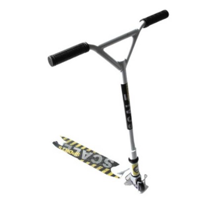 Самокат трюковий ⌀-100 мм до 100кг 49*11*62см Scale Sports Extrem Білий з жовтим