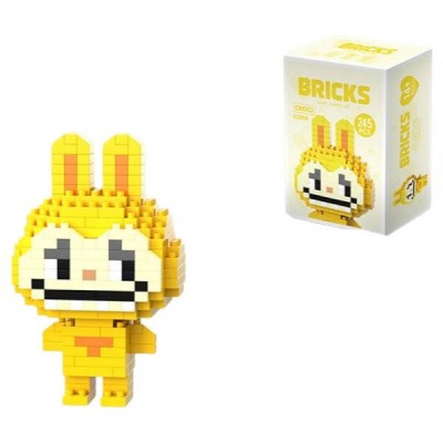Конструктор Лабубу 250 деталей BRICKS Labyby Жовтий