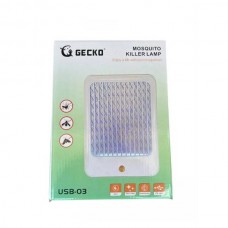 Пастка-знищувач комах з USB живленням електрична GECKO USB-03 Біла