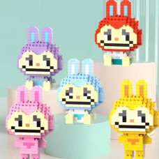 Конструктор Лабубу 250 деталей BRICKS Labyby Рожевий