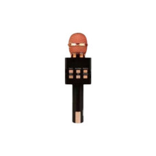 Мікрофон караоке бездротовий Bluetooth USB Чорний+бронза