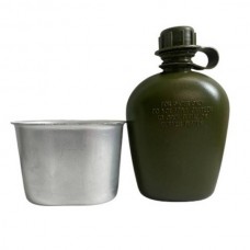 Фляга пластикова з чохлом у забарвленні камуфляжу MILITARY STYLE 1L Піксель