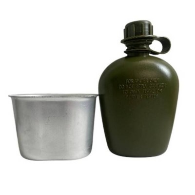 Фляга пластикова з чохлом у забарвленні камуфляжу MILITARY STYLE 1L Піксель