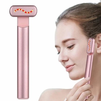 Акумуляторний масажер для очей Type-C USB Рожевий