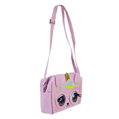 Сумочка дитяча інтерактивна з очками 18*13,5см Little Winking Elf BL-316 Рожева