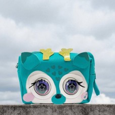 Сумочка дитяча інтерактивна з очками 18 * 13,5 см Little Winking Elf BL-316 Синя з ріжками
