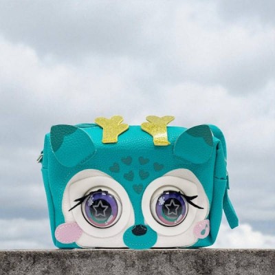 Сумочка дитяча інтерактивна з очками 18 * 13,5 см Little Winking Elf BL-316 Синя з ріжками