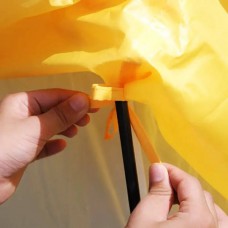Стінка з зав'язками поліестерова 2*9м для торгового намету 3*3м Жовта