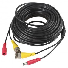 Кабель для відеоспостереження BNC+ DC 40м Чорний