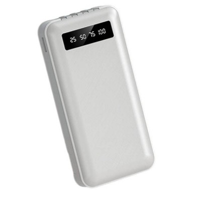 Power bank з функцією швидкого заряджання + кабель Type c/iphone/Micro/ 10000 МАч PROTECH Білий