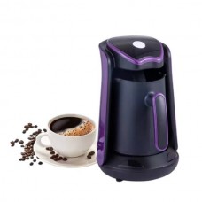 Кавоварка для заварювання кави турецькою 0,5л 600Вт Turkish Coffee Pot R.102S Чорна з фіолетовим