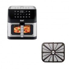 Аерогриль з 1 контейнером 10л 1800Вт Air Fryer R.5276 Чорний із сірим