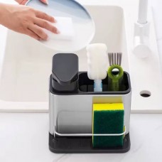 Кухонний органайзер для столових приладів із дозатором Stainless steel