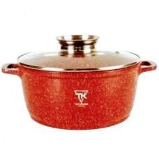 Каструля з кришкою 24см 4,51л Top Kitchen Червона