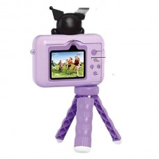 Фотоапарат дитячий на штативі Куромі TypeC TF EC 999-3 D Фіолетовий