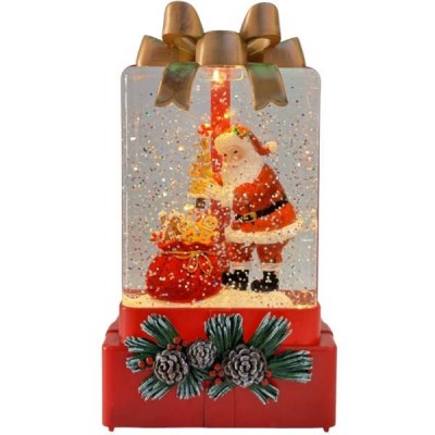 Новорічний нічник Подарунок XMAS WDL-25010A Санта з мішком
