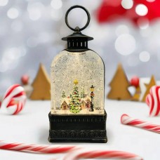 Новорічний нічник Вінтажний ліхтар Різдво XMAS WDL-23013E Коричневий