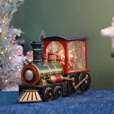 Новорічний нічник Потяг із Сантою XMAS WDL-2110 Різнокольоровий