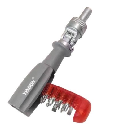 Викрутка 11 в 1 з храповим механізмом кутова AND-110-10-120pc