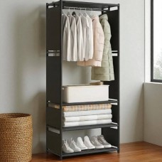 Шафа стелаж розкладна 170*36*60см AND AND XL-1483 Чорна