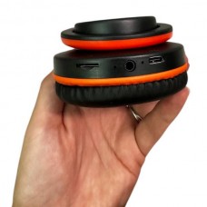 Бездротові навушники Bluetooth з котячими вушками LED TO-99 Чорні з червоним