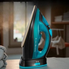 Праска бездротова з підставкою Domotec MS 1210B Чорна з блакитним
