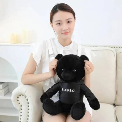 Іграшка м'яка Ведмедик 55см Teddy BlackWhite EL-2117-76 Чорний