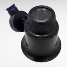 Лупа очна ювелірна з підсвічуванням LED ZOOMx20 MG13B-9A Чорна
