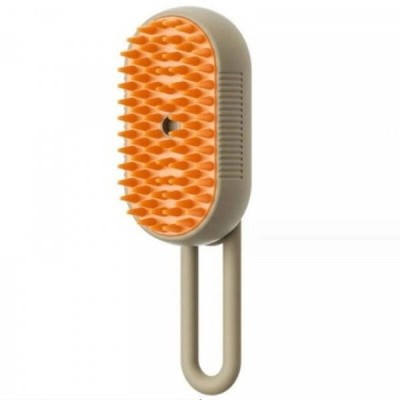 Щітка парова для вовни тварин з ручкою Steamy Brush Pet Бежева
