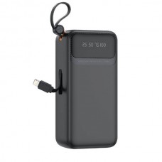 Power bank з дисплеєм 30000 mAh XO PR280 USB-A, TYPE-C, Micro, iP Чорний