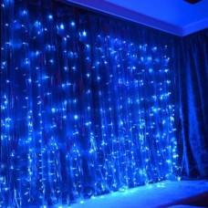 Гірлянда штора Водоспад 240Led 3*2м MA422blue Синя