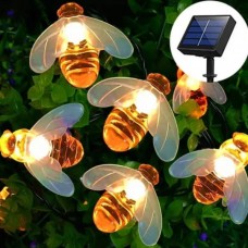 Гірлянда вулична Бджілки 5м 20LED 2V 600 мAh Тепле світло від сонячної панелі