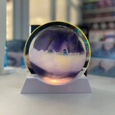 Настільний декор Піщані гори USB з LED підсвічуванням 3D MAG-712 Фіолетовий пісок
