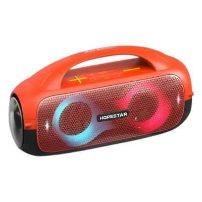 Колонка бездротова портативна Bluetooth 80Вт 12000mAh Hopestar A50 Помаранчева