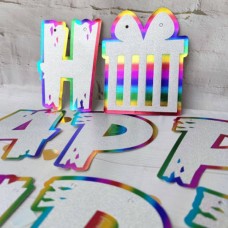 Гірлянда вітальна Happy Birthdaу 3м h-17,5см 5-82483 Біла