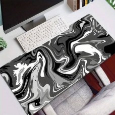 Килимок для комп'ютерної миші з візерунком 30*70см 3мм stitched speed surface Чорний з сірим
