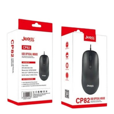 Миша провідна комп'ютерна JEDEL CP82 Чорна
