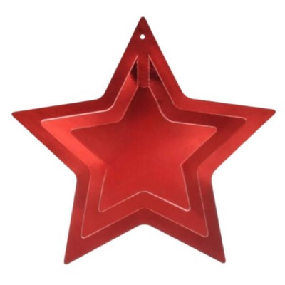 Набір підвісного декору для свят Зірки 9шт S,M,L 5-67039