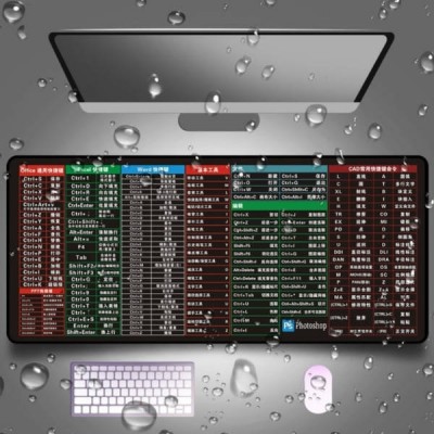 Килимок для комп'ютерної миші 70*30см HOT KEYS Чорний з принтом