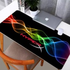 Килимок для ігрової комп'ютерної миші 90*40см 3мм HYPERX stitched speed surface Чорний з принтом