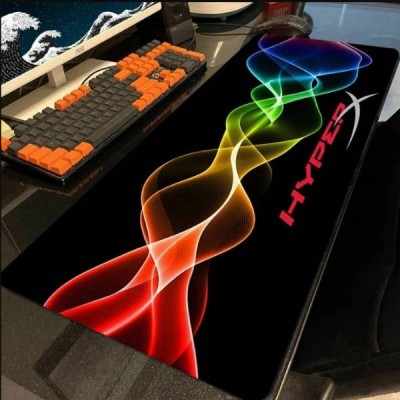 Килимок для комп'ютерної ігрової миші 30*70см 3мм HYPERX stitched speed surface Чорний з принтом