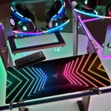 Ігровий килимок для комп'ютерної миші 70*30см Goliathus Razer Basilis Snake Чорний з принтом