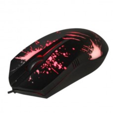 Мишка провідна комп'ютерна GM850 Jedel Gaming Чорна з принтом