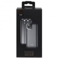 Power bank з дисплеєм та кабелями 50000мАh 22.5W King Power KP-501 Чорний